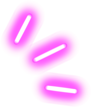 Pink neon quotation mark